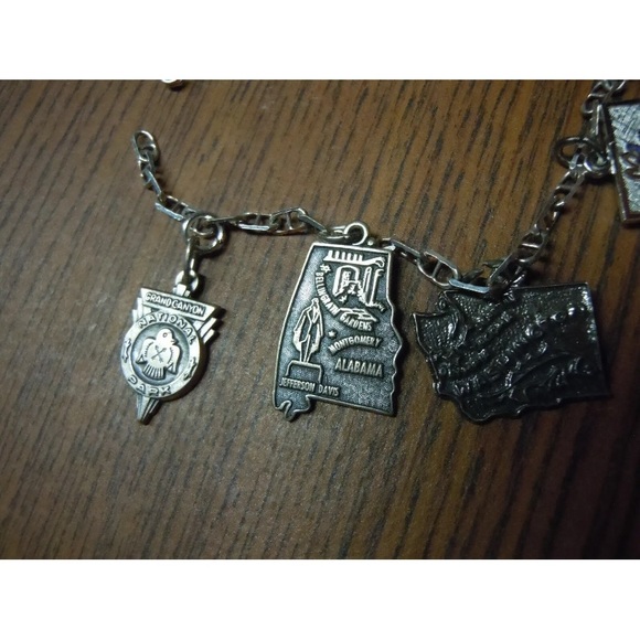 Vintage 21gram sterling silver charm bracelet - Picture 2 of 4